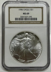 1986N 1h AJ Vo[ C[O NGC MS69 uEx