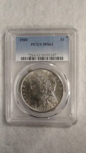 1900 �N P ���[�K�� �_���[ PCGS MS63 ������ ���ǂ����t $1 �R�C��!