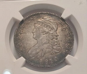 NXeBO[h 1819/8 X[ 9 50Zg LbvhoXg Vo[ n[t_[ O-101 NGC AU 50