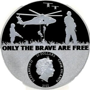 2022 3QZ ブラックプルーフ シルバー エアフォース PCGS PR70 # HTN