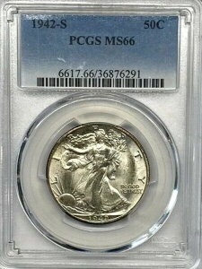 1942N S EH[LOEoeB 50Zg Vo[ n[th PCGS MS 66 PCGSF 36876291
