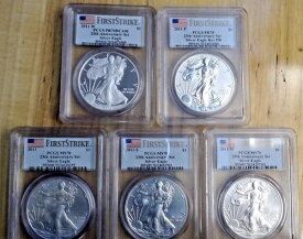 2011 25周年記念 5枚セット シルバーイーグルコイン