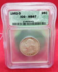 1952N D Vg Vo[NH[^[RC ICG MS67 Gem BU It@[