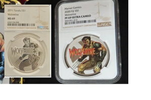 2020N & 2021N 2x E@ co & tBW[ - X-Men Marvel .999 Sil NGC MS & PF 69