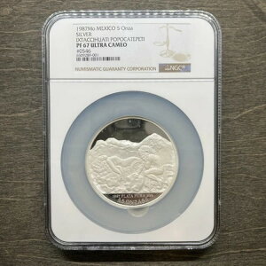 1987 LVR 5 IU ???? Ixtaccihuati Popocatepeti Libertad Proof PR67 PCGS