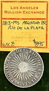 1813 A[` vrVAX f I f  v^ Vo[ 8 Reales PotosiABO 
