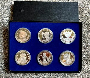 1988年 セサミストリート20周年記念 6枚セット 銀貨 1オンス 999