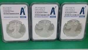 2021 W & S �V���o�[ �C�[�O�� T-1 & T-2 NGC �A�h�o���X�����[�X PF 70 �E���g���J���I�B3�p�b�N