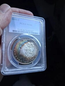 1880 S ���[�K�� �V���o�[ �_���[ $1 PCGS MS 66 �g�[��!!