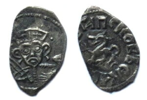 ロシア15世紀銀貨。ドヴモント公爵。希少!UNC