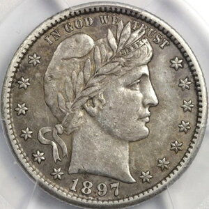 1897-S o[o[NH[^[ PCGS XF ڍ č ɂ߂ėǍDȃZ~L[