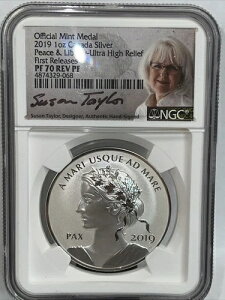 2019�N 1�I���X �V���o�[ �J�i�_ �s�[�X�����o�e�B �E���g���n�C�����[�t Rev PF70 �������[�X