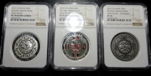 2015�N�J�i�_ 25�h�� �V���M���O���[���}�X�N 3���Z�b�g NGC PF70 ���������� �󏭃R�C��