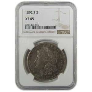 1892�N S ���[�K���E�_���[ XF 45 NGC �V���o�[ 1�h���R�C�� SKU:I19677