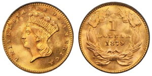 1879N G$1 CfBAvZXwbh PCGS MS66  1610731