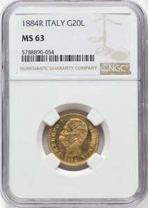 C^A 1884-R 20 ʁANGCF MS-63A