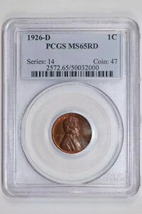 1926-D �����J�[�� �E�B�[�g �Z���g PCGS MS65 ���b�h