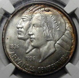 1935年 NGC MS67+ アーカンソー州 ハーフドル銀貨 記念品