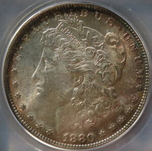 �����K���E�V���o�[�E�_���[ 1880-O�AICG MS-64�O���[�h�BPQ�R�C���I�f���炵���F���I�f���炵���I