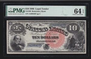 �č� 1880 �N 10 �h�� �W���b�J�X�@��ʉ� FR 106 PMG 64 EPQ Ch CU (407)