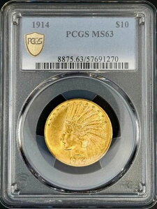 PCGS MS63 1914N CfBA 10h 0.4838IX č 57691270