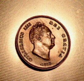 イギリス。1835年ウィリアム1111 - サードファーシング。aU-UNC - 控えめなミントブルーム