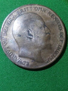 英国造幣局 グレートブリット UK 1910年 エドワード7世対エドワード7世 / 1ペニーコレクターコイン