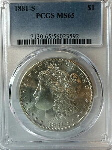 1881-S �����K���E�_���[ PCGS MS65 - �t���X�e�B�z���C�g - �����˃t�B�[���h - �ق�PL