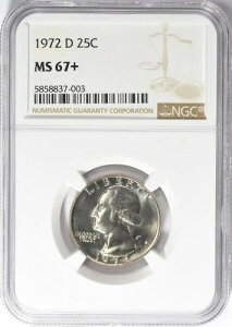 ????1972-D ���V���g�� �N�H�[�^�[ NGC MS67+ �v���X �V??�i�R�C�� - 68 �h���� 500 �h��!!!????