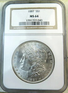 1887�N �����K���E�_���[ NGC MS64 *VAM 5 �_�u���f�[�g TOP100*