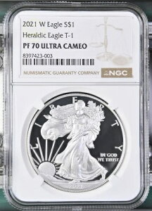 2021 W �n�� �V���o�[ �C�[�O�� NGC PF-70 �E���g���J���I ��͕t���C�[�O�� T-1