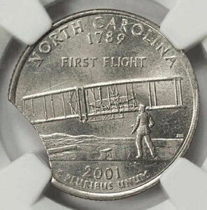 2001 NGC MS63 10% �J�[�u�N���b�v �m�[�X�J�����C�i�B �N�H�[�^�[ �~���g�G���[ ���A ���t