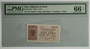 1944 �C�^���A 1 ���� �r���G�b�g �f�B �X�^�[�g �s�b�N# 29c PMG 66