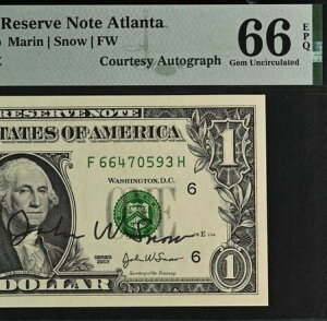 2003N $1 Ag^ FRN PMG 66EPQ gbv|bv t@ClXg FH ubN TCm[g