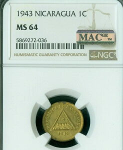 1943 jJOA Z^{ NGC MS64 PQ MAC 2Ԗڂɍōŉ̂ȂɒB