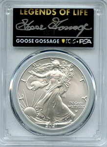 2021N ^Cv2 񐶎Y Vo[C[O WFYCt PCGS MS70 O[XSZ[W