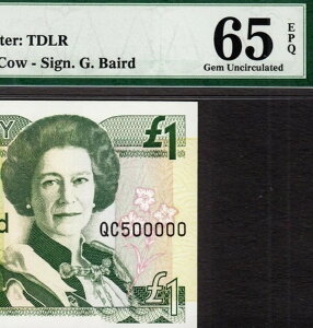 W[W[ |h 1993 QEII FANCY io[ - QC 500000 Pick-20a GEM UNC PMG 65 EPQ