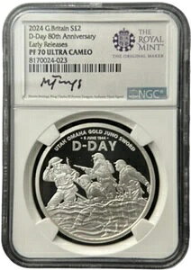 2024�N �C�M���X 2�|���h 1�I���X ��� D-�f�C 80���N�L�O NGC PF70 UCAM ER