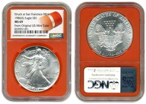 1986N (S) C[OXgbN SF~g NGC MS69 IWRA