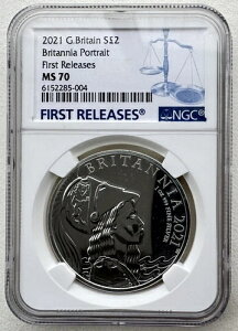 NGC MS70 FR �C�M���X 2021�N �u���^�j�A�ё���� 1�I���X 2�|���h