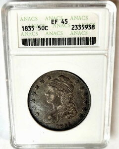 󏭂 1835 NLbvh oXg n[t h 50 Zg ANACS EF-45 f炵FRC!!!