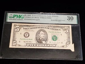 1995N $5 Ag^ PMG 30 o^tCtH[h G[ (Z-0450)