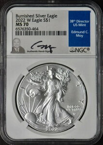 2022-W �o�[�j�b�V���h �A�����J�� �V���o�[ �C�[�O�� - NGC MS70 - Moy �T�C�� - ?COINGIANTS?