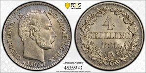 1869N CS f}[N 4 XLO OXg PCGS MS65 ԈႢȂ PQ 2649