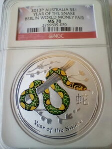 2013-P 1h I[XgA ֔N NGC MS70 J[Y xEݕ