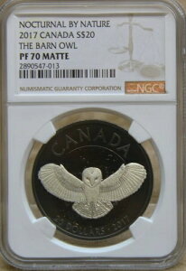 �J�i�_ 2017 S$20 �����t�N���E NGC PF70 �}�b�g COA OGP