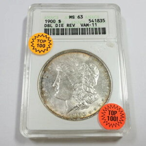 1900�N ANACS �\�[�v�{�b�N�X MS63 VAM 11 �_�u���_�C ���o�[�X �����K�� �_���[ 1�h�� �R�C�� #56006A