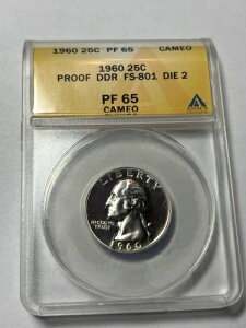 1960�N 25�Z���g �V���o�[�N�H�[�^�[�R�C�� ANACS Pr65 CAM FS-022.5 FS-801 DDR�B�J���I����󏭕i!!