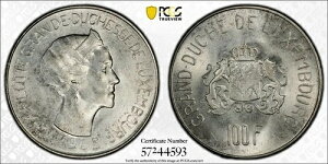 NZuN  1963N 100t - PCGS MS65 - V[bgA~jA