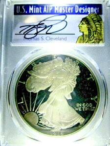 1989-S Am シルバーイーグル (POP 11) PCGS PF69 DCAM トーマス・クリーブランド署名